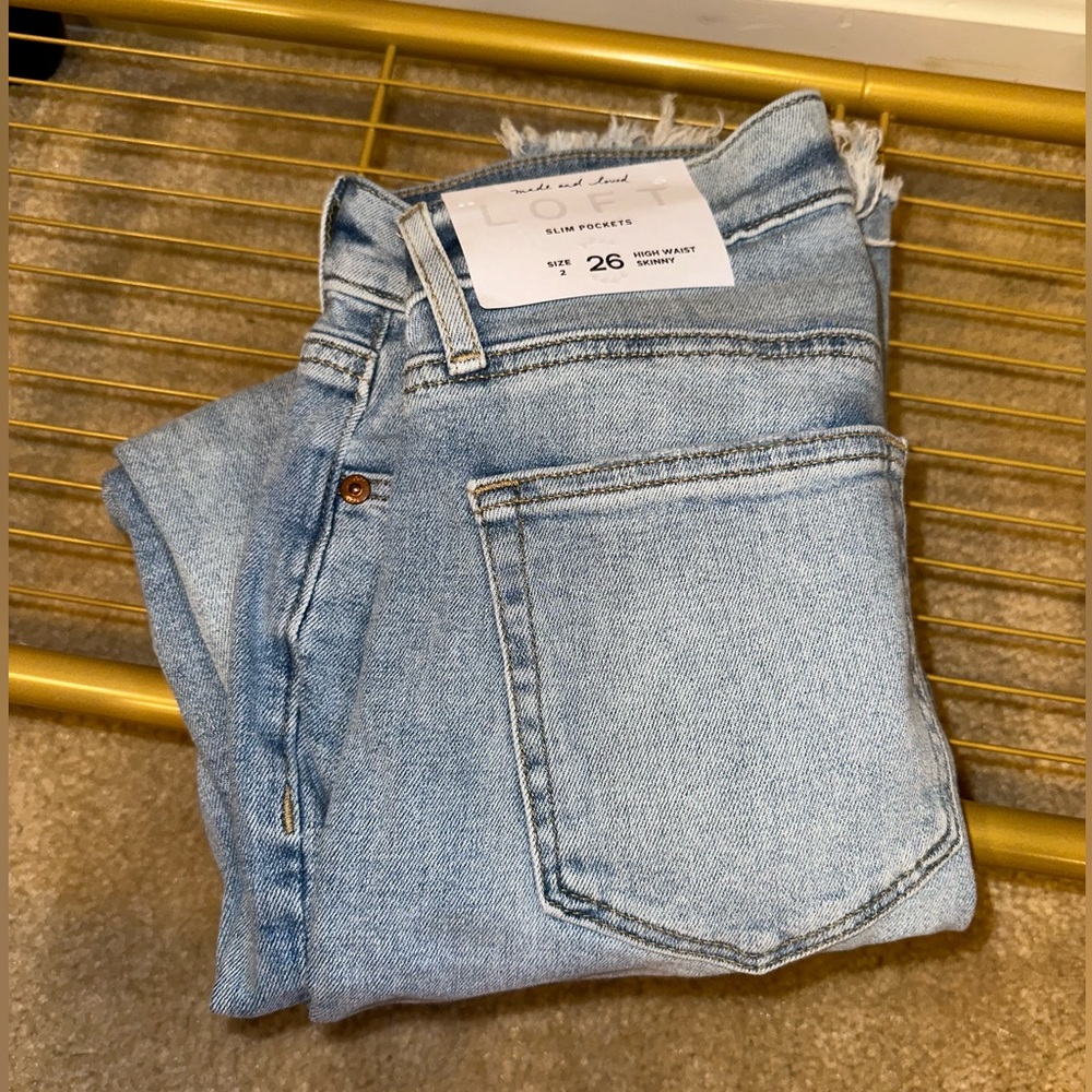 Loft High Waist Skinny Size 2/26 Jean NWT